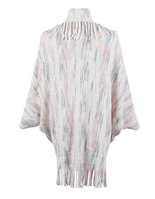 Load image into Gallery viewer, Fringe Detail Printed Poncho
