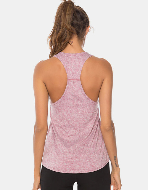 Load image into Gallery viewer, Full Size Scoop Neck Wide Strap Active Tank
