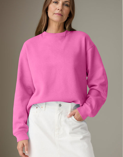 Load image into Gallery viewer, Round Neck Long Sleeve Sweatshirt
