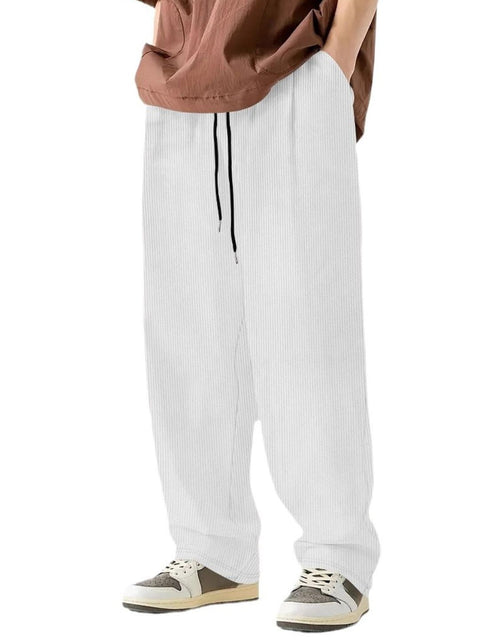 Load image into Gallery viewer, Men's Full Size Drawstring Wide Leg Pants Plus Size
