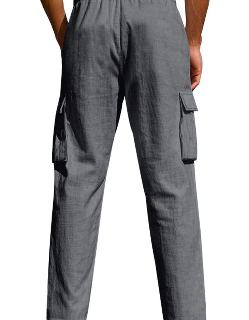 Load image into Gallery viewer, Men's Full Size Drawstring Pants with Pockets Plus Size
