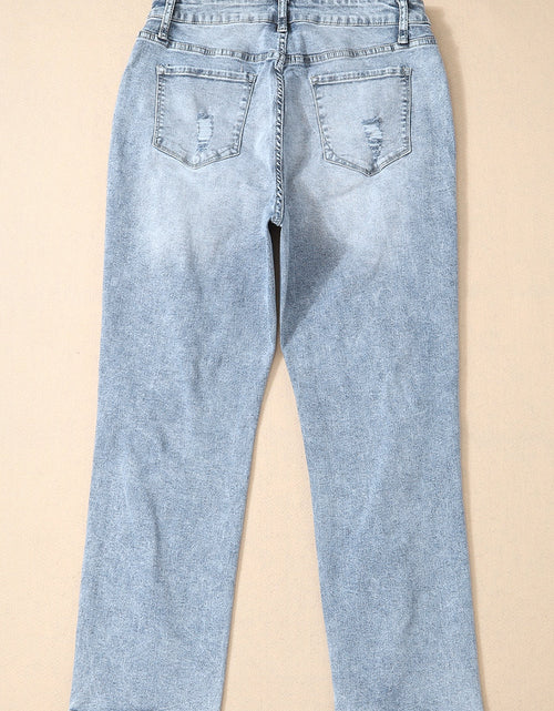 Load image into Gallery viewer, Distressed High Waist Jeans
