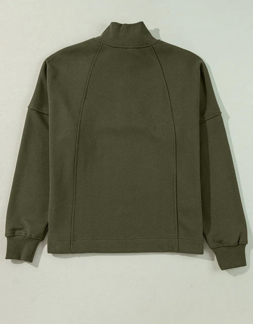 Load image into Gallery viewer, Half Zip Long Sleeve Sweatshirt
