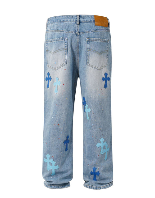 Load image into Gallery viewer, Men's Cross Wide Straight Jeans
