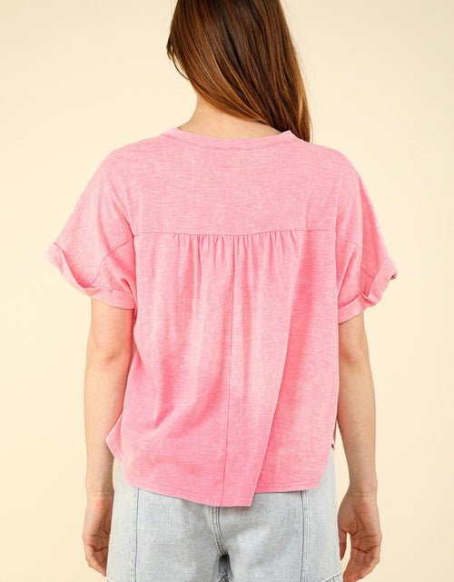 Load image into Gallery viewer, VERY J Nochted Short Sleeve Washed T-Shirt
