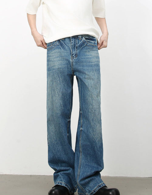 Load image into Gallery viewer, Men's Mid Rise Loose Fit Jeans

