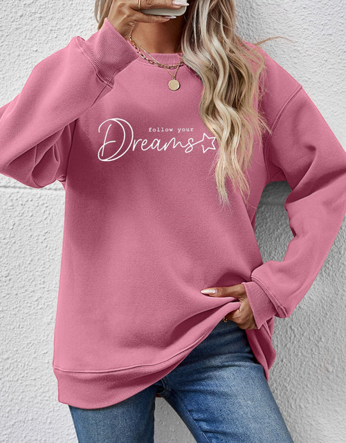 Load image into Gallery viewer, FOLLOW YOUR DREAMS Graphic Sweatshirt
