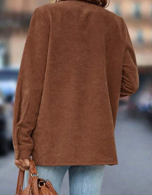 Load image into Gallery viewer, Button Down Long Sleeve Shacket
