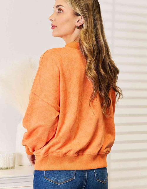 Load image into Gallery viewer, Basic Bae Round Neck Dropped Shoulder Sweatshirt
