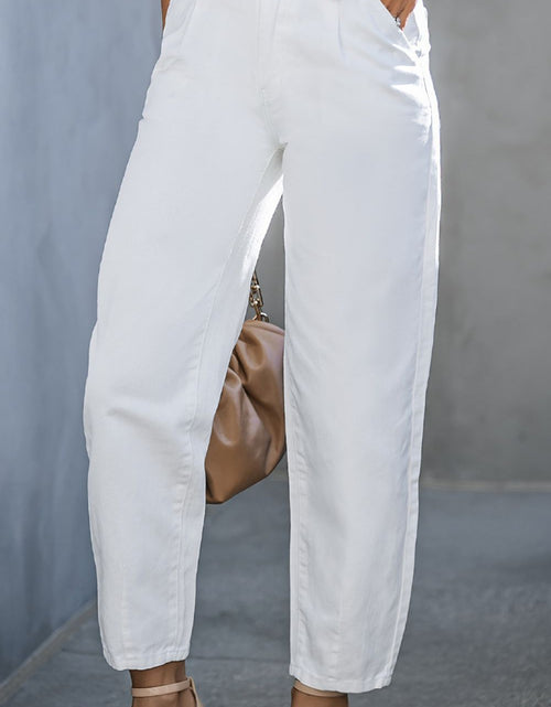 Load image into Gallery viewer, High-Waist Straight Jeans
