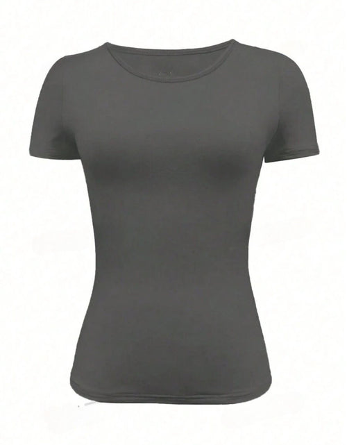 Load image into Gallery viewer, Round Neck Short Sleeve T-Shirt
