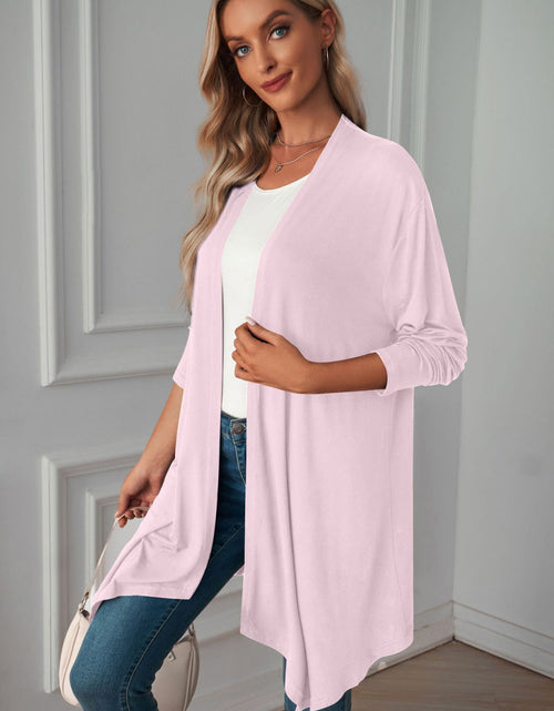 Load image into Gallery viewer, Open Front Long Sleeve Cardigan
