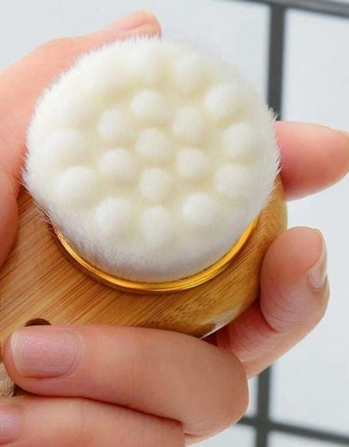 Load image into Gallery viewer, Facial Brush with Bamboo Handle by BeNat
