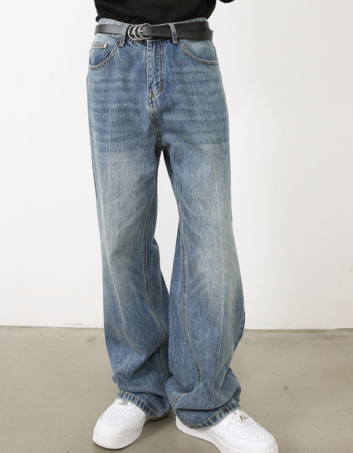 Load image into Gallery viewer, Men's Washed Jeans with Pockets
