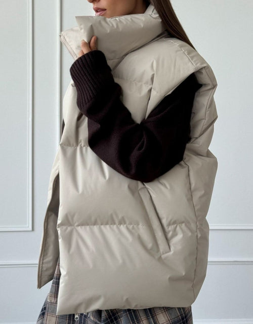 Load image into Gallery viewer, Zip Up Turtleneck Vest Coat
