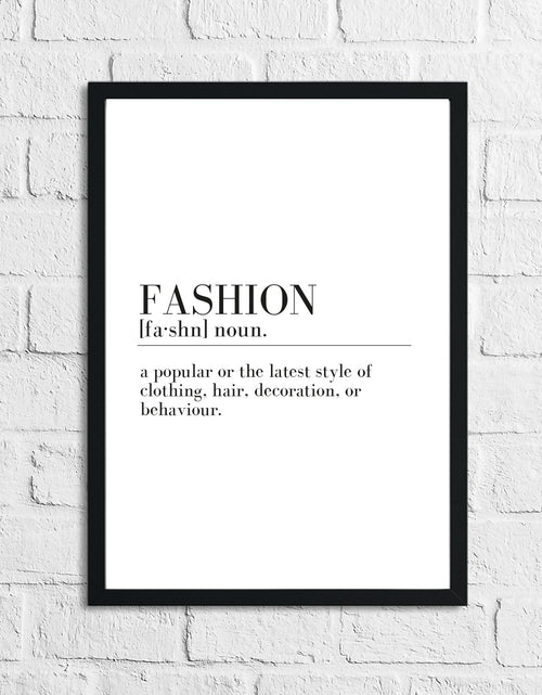 Load image into Gallery viewer, Fashion Definition Dressing Room Simple Wall Home Decor Print by WinsterCreations™ Official Store
