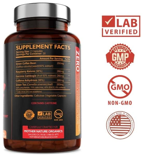 Load image into Gallery viewer, Green Tea with Garcinia EGCG Capsules by Mother Nature Organics
