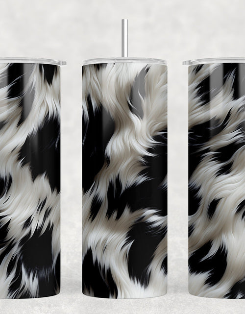 Load image into Gallery viewer, faux cowhide|Skinny Tumbler|Optional Bluetooth Speaker| Speaker Color Varies by Rowdy Ridge Co
