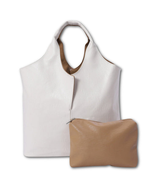 Load image into Gallery viewer, Reversible with Pouch Vegan Leather Bag by Embellish Your Life
