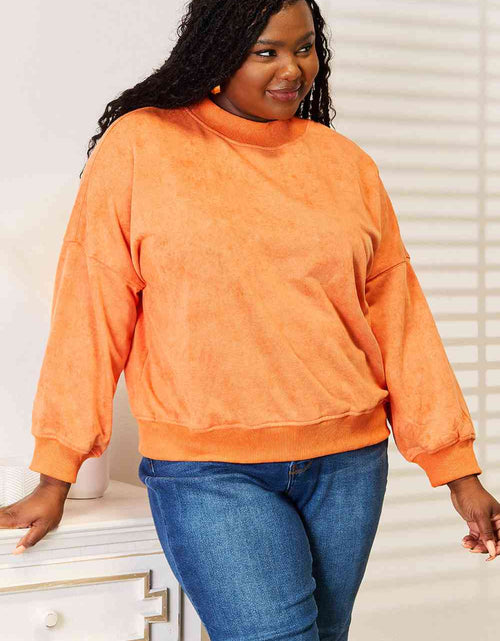 Load image into Gallery viewer, Basic Bae Round Neck Dropped Shoulder Sweatshirt
