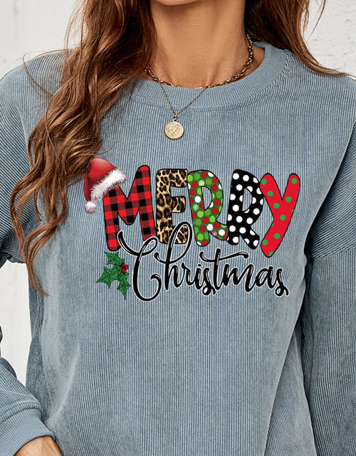 Load image into Gallery viewer, MERRY CHRISTMAS Graphic Sweatshirt
