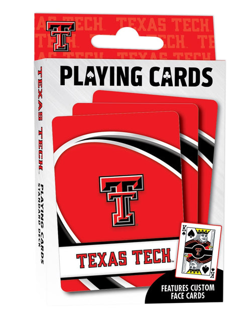 Load image into Gallery viewer, Texas Tech Red Raiders Playing Cards - 54 Card Deck by MasterPieces Puzzle Company INC
