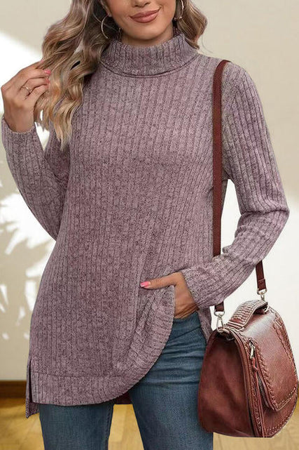 Load image into Gallery viewer, Turtleneck High Low Top
