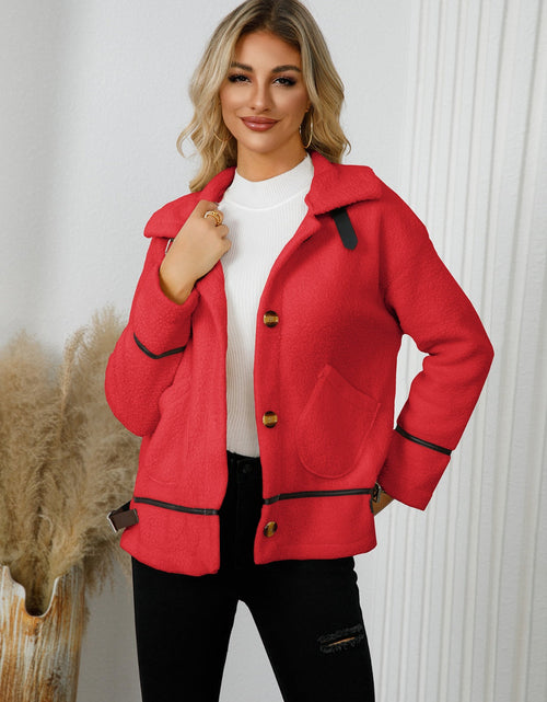 Load image into Gallery viewer, Pocketed Button Down Collared Neck Jacket
