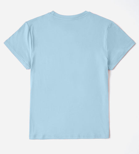 Letter Graphic Round Neck Short Sleeve T-Shirt