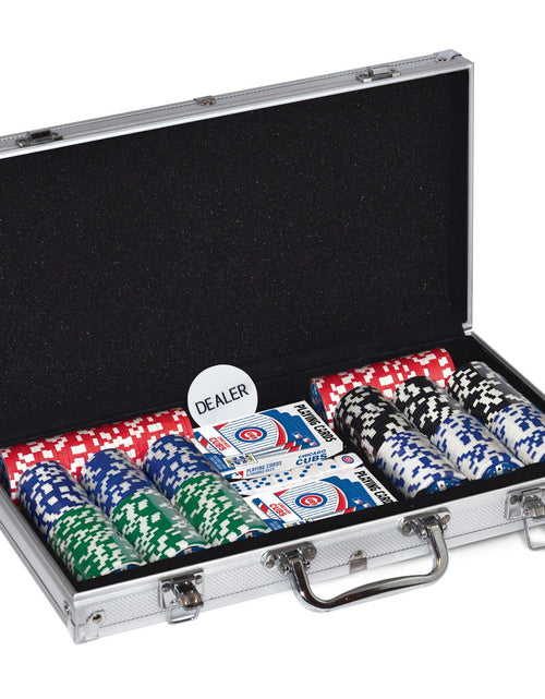 Load image into Gallery viewer, Chicago Cubs 300 Piece Poker Set by MasterPieces Puzzle Company INC
