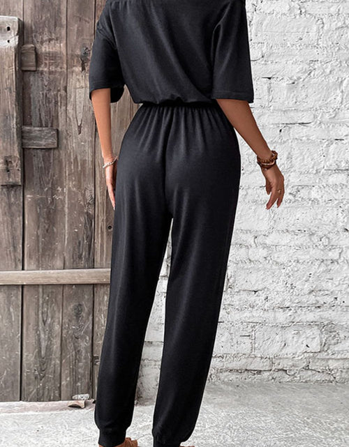 Load image into Gallery viewer, Perfee Off-Shoulder Jumpsuit with Pockets
