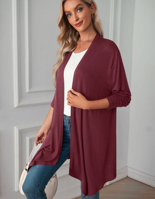 Load image into Gallery viewer, Open Front Long Sleeve Cardigan
