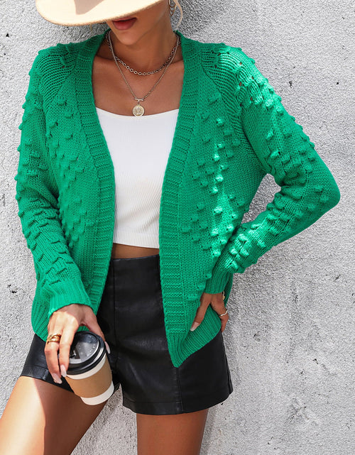 Load image into Gallery viewer, Open Front Long Sleeve Cardigan
