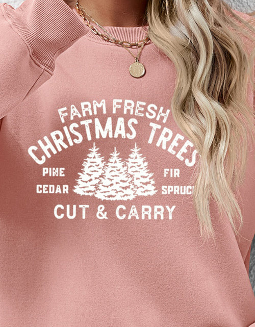 Load image into Gallery viewer, Round Neck Graphic Long Sleeve Sweatshirt
