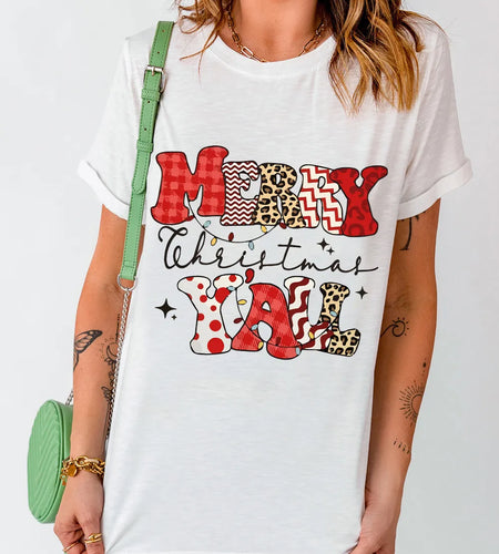 Letter Graphic Round Neck Short Sleeve T-Shirt