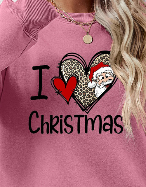 Load image into Gallery viewer, CHRISTMAS Graphic Round Neck Sweatshirt
