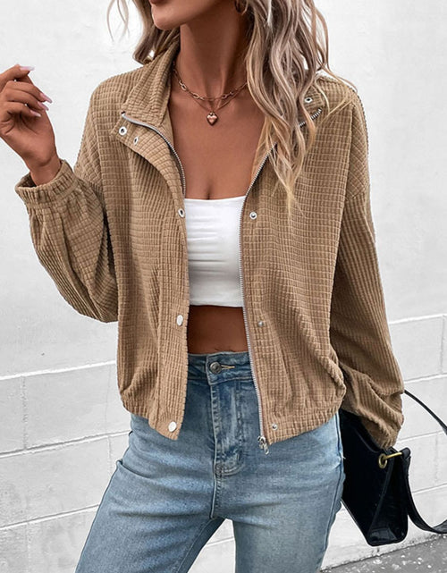 Load image into Gallery viewer, Perfee Long Sleeve Dropped Shoulder Jacket
