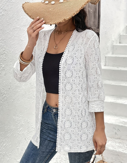 Load image into Gallery viewer, Lace Open Front Cover Up
