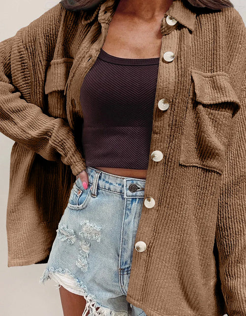 Load image into Gallery viewer, Button Up Long Sleeve Shacket
