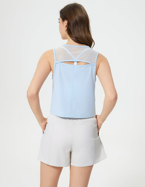 Load image into Gallery viewer, Millennia Round Neck Cropped Active Tank
