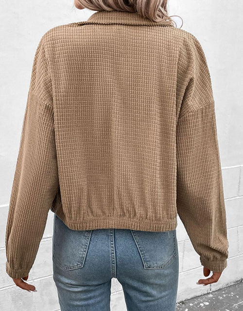 Load image into Gallery viewer, Perfee Long Sleeve Dropped Shoulder Jacket
