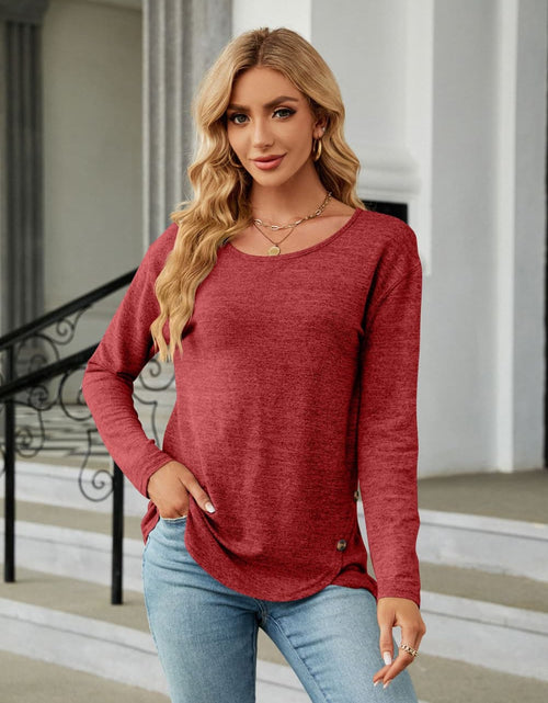 Load image into Gallery viewer, Round Neck Long Sleeve T-Shirt
