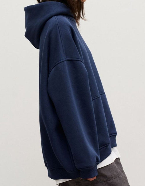 Load image into Gallery viewer, Pocketed Dropped Shoulder Long Sleeve Hoodie

