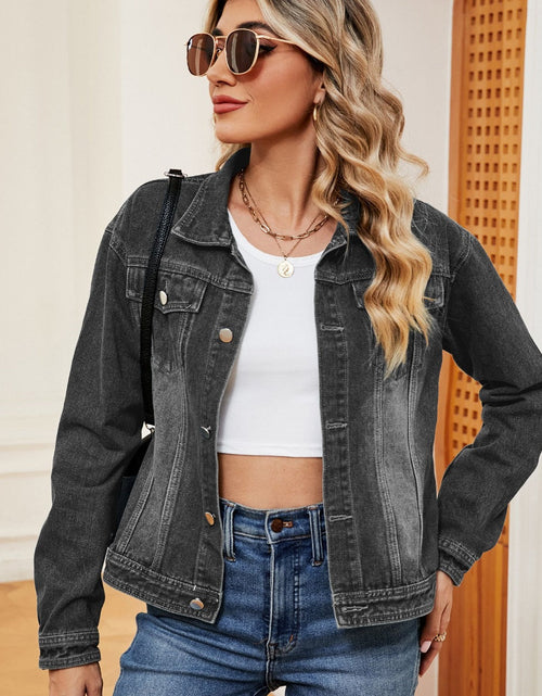 Load image into Gallery viewer, Washed Denim Jacket
