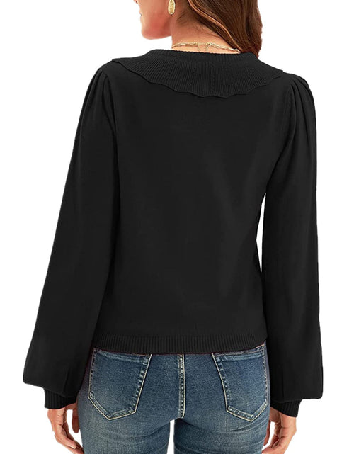 Load image into Gallery viewer, Collared Long Sleeve Button Down Cardigan
