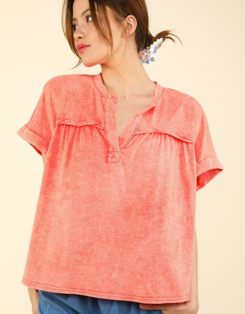 Load image into Gallery viewer, VERY J Nochted Short Sleeve Washed T-Shirt
