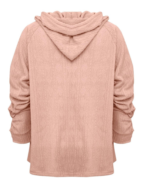 Load image into Gallery viewer, Full Size Drawstring Long Sleeve Hoodie
