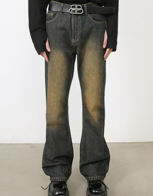 Load image into Gallery viewer, Men's Washed Bootcut Jeans
