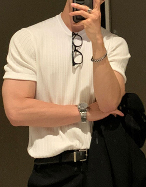 Load image into Gallery viewer, Men's Full Size Round Neck Short Sleeve T-Shirt Plus Size
