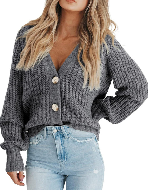 Load image into Gallery viewer, Button Up Long Sleeve Cardigan
